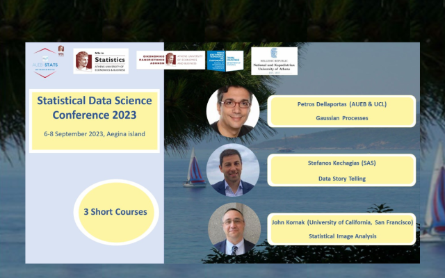 AUEB Conference on Statistical Data Science, 6th-8th September 2023, Aegina